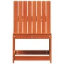 Silla de jardín madera maciza de pino marrón cera 50,5x55x77 cm by vidaXL, Modular outdoor sofas - Ref: Foro24-844660, Price:...