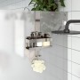 Hängendes Duschregal aus gebürstetem Edelstahl 304 von vidaXL, Regale - Ref: Foro24-4004901, Preis: 21,02 €, Rabatt: %