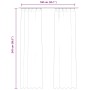 Cortinas opacas y ganchos 2 uds terciopelo antracita 140x245 cm