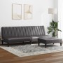 Zweiteiliges Sofaset aus grauem Kunstleder. von vidaXL, Sofas - Ref: Foro24-3216286, Preis: 317,18 €, Rabatt: %