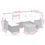 Set de sofás de jardín 7 piezas con cojines ratán PE gris by vidaXL, Garden sets - Ref: Foro24-3264840, Price: 400,97 €, Disc...
