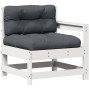 Set muebles jardín 7 pzas con cojines madera maciza pino blanco by vidaXL, Garden sets - Ref: Foro24-3250885, Price: 610,15 €...