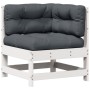 Set muebles jardín 6 pzas con cojines madera maciza pino blanco by vidaXL, Garden sets - Ref: Foro24-3250717, Price: 506,77 €...
