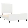Estructura cama con cabecero cuero sintético blanco 120x190 cm de vidaXL, Camas y somieres - Ref: Foro24-3270549, Precio: 179...