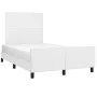 Estructura cama con cabecero cuero sintético blanco 120x190 cm de vidaXL, Camas y somieres - Ref: Foro24-3270549, Precio: 179...
