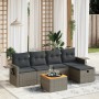 Set de muebles de jardín 6 pzas y cojines ratán sintético gris by vidaXL, Garden sets - Ref: Foro24-3264945, Price: 340,81 €,...