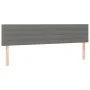 Bed frame with headboard dark gray fabric 120x190 cm by vidaXL, Beds and slatted bases - Ref: Foro24-3270521, Price: 164,92 €...