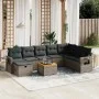 Gartenmöbel-Set 9-teilig mit grauen Polstern aus synthetischem Rattan von vidaXL, Gartensets - Ref: Foro24-3264987, Preis: 51...