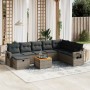 Set de muebles de jardín 9 pzas y cojines ratán sintético gris by vidaXL, Garden sets - Ref: Foro24-3264987, Price: 528,52 €,...