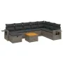 Gartenmöbel-Set 9-teilig mit grauen Polstern aus synthetischem Rattan von vidaXL, Gartensets - Ref: Foro24-3264987, Preis: 51...