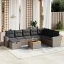 Gartenmöbel-Set 9-teilig mit grauen Polstern aus synthetischem Rattan von vidaXL, Gartensets - Ref: Foro24-3264875, Preis: 51...
