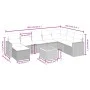 Set de muebles de jardín 9 pzas y cojines ratán sintético gris de vidaXL, Conjuntos de jardín - Ref: Foro24-3264875, Precio: ...