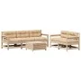 Juego de muebles de jardín 6 pzas y cojines madera maciza pino by vidaXL, Garden sets - Ref: Foro24-3250824, Price: 497,69 €,...