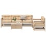 Gartengarnitur 6-teilig mit massiven Kiefernholz-Möbeln und Kissen. von vidaXL, Gartensets - Ref: Foro24-3250824, Preis: 476,...