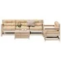 Gartengarnitur 6-teilig mit massiven Kiefernholz-Möbeln und Kissen. von vidaXL, Gartensets - Ref: Foro24-3250824, Preis: 491,...