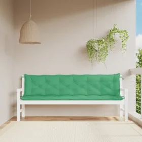 Gartenbankkissen 2 Stück aus grünem Oxford-Stoff 200x50x7 cm von vidaXL, Kissen für Stühle und Sofas - Ref: Foro24-361740, Pr...