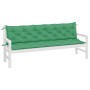 Cojines de banco de jardín 2 uds tela Oxford verde 200x50x7 cm by vidaXL, Cushions for chairs and sofas - Ref: Foro24-361740,...