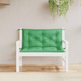 Gartenbankkissen 2 Stück aus grünem Oxford-Stoff 100x50x7 cm von vidaXL, Kissen für Stühle und Sofas - Ref: Foro24-361664, Pr...