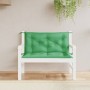 Cojines de banco de jardín 2 uds tela Oxford verde 100x50x7 cm by vidaXL, Cushions for chairs and sofas - Ref: Foro24-361664,...