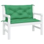 Cojines de banco de jardín 2 uds tela Oxford verde 100x50x7 cm by vidaXL, Cushions for chairs and sofas - Ref: Foro24-361664,...