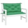 Gartenbankkissen 2 Stück aus grünem Oxford-Stoff 100x50x7 cm von vidaXL, Kissen für Stühle und Sofas - Ref: Foro24-361664, Pr...