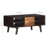 Recycled solid wood coffee table 100x50x45 cm by vidaXL, Coffee table - Ref: Foro24-287857, Price: 188,14 €, Discount: %