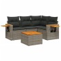 Juego de sofás jardín con cojines 5 pzas ratán sintético gris by vidaXL, Garden sets - Ref: Foro24-3226781, Price: 316,61 €, ...