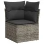 Juego de sofás jardín con cojines 5 pzas ratán sintético gris by vidaXL, Garden sets - Ref: Foro24-3226781, Price: 322,62 €, ...
