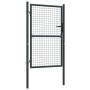 Gray Galvanized Steel Garden Mesh Gate 100x250 cm by vidaXL, garden gates - Ref: Foro24-145775, Price: 234,44 €, Discount: %