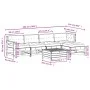 Juego de muebles de jardín 6 pzas y cojines madera maciza pino by vidaXL, Garden sets - Ref: Foro24-3250928, Price: 537,66 €,...