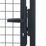 Gray Galvanized Steel Garden Mesh Gate 100x250 cm by vidaXL, garden gates - Ref: Foro24-145775, Price: 234,44 €, Discount: %