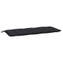 Gartensitzbankkissen 2 Stück aus schwarzem Oxford-Stoff 120x50x7 cm von vidaXL, Kissen für Stühle und Sofas - Ref: Foro24-361...