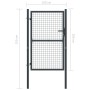 Gray Galvanized Steel Garden Mesh Gate 100x250 cm by vidaXL, garden gates - Ref: Foro24-145775, Price: 234,44 €, Discount: %