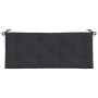 Gartensitzbankkissen 2 Stück aus schwarzem Oxford-Stoff 120x50x7 cm von vidaXL, Kissen für Stühle und Sofas - Ref: Foro24-361...