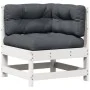 Set muebles jardín 7 pzas con cojines madera maciza pino blanco by vidaXL, Garden sets - Ref: Foro24-3250921, Price: 660,38 €...