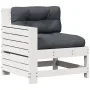 Set muebles jardín 7 pzas con cojines madera maciza pino blanco by vidaXL, Garden sets - Ref: Foro24-3250921, Price: 660,38 €...