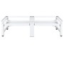 Double Pedestal Washer Dryer with Removable Shelves White by vidaXL, Accessories for washing machines and dryers - Ref: Foro2...