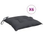 Cojines sillas de jardín 6 uds tela Oxford antracita 40x40x7 cm by vidaXL, Cushions for chairs and sofas - Ref: Foro24-361452...