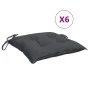 Gartenstuhlkissen 6 Stück Oxford-Stoff Anthrazit 40x40x7 cm von vidaXL, Kissen für Stühle und Sofas - Ref: Foro24-361452, Pre...