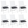 Cojines sillas de jardín 6 uds tela Oxford antracita 40x40x7 cm by vidaXL, Cushions for chairs and sofas - Ref: Foro24-361452...