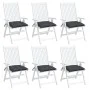 Gartenstuhlkissen 6 Stück Oxford-Stoff Anthrazit 40x40x7 cm von vidaXL, Kissen für Stühle und Sofas - Ref: Foro24-361452, Pre...