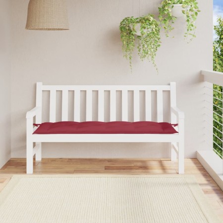 Cojín de banco de jardín tela Oxford rojo tinto 150x50x7 cm by vidaXL, Cushions for chairs and sofas - Ref: Foro24-361611, Pr...
