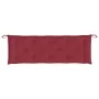 Cojín de banco de jardín tela Oxford rojo tinto 150x50x7 cm by vidaXL, Cushions for chairs and sofas - Ref: Foro24-361611, Pr...