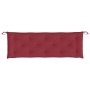 Cojín de banco de jardín tela Oxford rojo tinto 150x50x7 cm by vidaXL, Cushions for chairs and sofas - Ref: Foro24-361611, Pr...