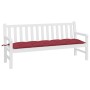 Gartenbankkissen aus Oxford-Stoff in Weinrot, 180x50x7 cm. von vidaXL, Kissen für Stühle und Sofas - Ref: Foro24-361630, Prei...