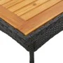 Gartentisch mit schwarzer PE-Rattan-Oberfläche aus Holz, 80x80x75 cm. von vidaXL, Gartentische - Ref: Foro24-365519, Preis: 9...