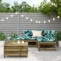 Gartenmöbel-Set 5-teilig und Kissen aus imprägniertem Kiefernholz. von vidaXL, Gartensets - Ref: Foro24-3250703, Preis: 494,1...