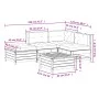 Gartenmöbel-Set 5-teilig und Kissen aus imprägniertem Kiefernholz. von vidaXL, Gartensets - Ref: Foro24-3250703, Preis: 494,1...