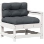 Set muebles jardín 6 pzas con cojines madera maciza pino blanco by vidaXL, Garden sets - Ref: Foro24-3250741, Price: 544,15 €...