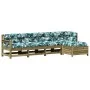 Gartenmöbel-Set 5-teilig und Kissen aus imprägniertem Kiefernholz. von vidaXL, Gartensets - Ref: Foro24-3250851, Preis: 489,0...
